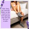 imageBrookstone  TheraSpa Foot Warmer Fur Booties  Hot ampamp Cold Therapy with Temperature Control Pouch  Microwavable Heated Slippers  Feet Warmers for Women ampamp Men  Lavender Infused