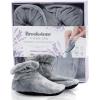 imageBrookstone  TheraSpa Foot Warmer Fur Booties  Hot ampamp Cold Therapy with Temperature Control Pouch  Microwavable Heated Slippers  Feet Warmers for Women ampamp Men  Lavender Infused