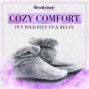 imageBrookstone  TheraSpa Foot Warmer Fur Booties  Hot ampamp Cold Therapy with Temperature Control Pouch  Microwavable Heated Slippers  Feet Warmers for Women ampamp Men  Lavender Infused
