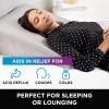 imageBrookstone Cooling Comfort Bed Wedge Pillow  Supportive Memory Foam MultiPosition Incline for Headboard ampamp Leg Elevation Cooling Touch Fiber Machine Washable Cover 24 x 24 x 75  Gray