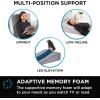 imageBrookstone Cooling Comfort Bed Wedge Pillow  Supportive Memory Foam MultiPosition Incline for Headboard ampamp Leg Elevation Cooling Touch Fiber Machine Washable Cover 24 x 24 x 75  Gray