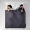 imageBrookstone Electric Heated Plush Blanket w 10 Heat Settings  Adjustable Timer 12Hour Auto Shut Off  Machine Washable ampamp Dryer Safe  Polyester Velvet Blanket Twin Size 62in x 84in  Charcoal
