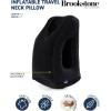 imageBrookstone Inflatable Pillow  Portable Inflatable ForwardRest Travel Neck Pillow  Lightweight MultiPosition Neck Support BlackBlack