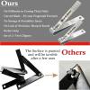 imageBrookstone Nail Clippers Set  Premium Stainless Steel Nail Clipper and Nail Cutter with Rubberized NonSlip Grip Includes Case and Tweezer Two Nail Clippers for Precision Grooming GreySilver 2
