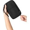 imageBrookstone Passport Holder  Durable Family Travel Document Wallet Organizer Essentials with RFIDBlocking and Wristlet Strap BlackBlack