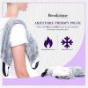 imageBrookstone Thera Spa Neck Heating Pad ampamp Cooling Wrap With Straps  Microwave Heating Pad for Shoulders ampamp Back Pain Relief  Body Warming Wrap  Lavender Infused Glacier Gray