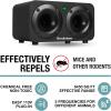 imageBrookstone Ultrasonic HighFrequency Repeller  Dual Speaker Sound Technology  6450 sq ft Coverage  NonChemical EcoFriendly Deterrent  5 Frequency Modes  Indoor ampamp Outdoor Use