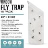 imageBrookstone Window Insect Trap Stickers  16 Pack  Transparent Adhesive Fly Catchers  Odorless MessFree Easy to Apply