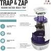imageTrap ampamp Zap Insect Catcher with Vacuum Suction  HighEfficiency UV Light Attractor and Quiet Fan