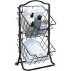 imageBROOKSTONE Hand ampamp Face Towel Rack Bathroom Storage Accessory Holder 2 Tier Bath Organizer 2in1 Use Also as a Fruit Basket