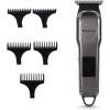 imageBrookstone  Metallic Cordless TBlade Hair Clipper Precision Cutting with Rechargeable Battery ampamp Sleek Metallic Finish Black