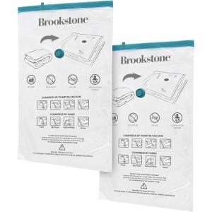 imageBrookstone BKH1411 2pc Extra Large Vacuum Bag SetClear