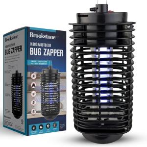 imageBrookstone IndoorOutdoor Bug Zapper  1800V Power Grid  Effective Insect Trap for Mosquitoes Flies and Bugs  Safe for Home ampamp Garden Use