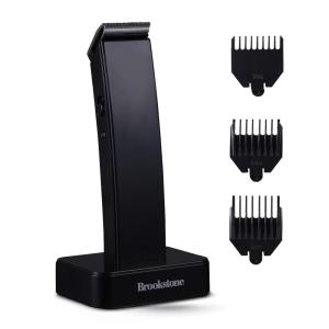imageBrookstone  Cordless Hair Trimmer with Charging Base Precision Grooming for Hair Beard ampamp Body with Adjustable Guide Combs