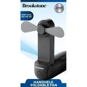 imageBrookstone Portable Handheld Foldable Fan  Compact Rechargeable Personal Cooling Fan for Outdoor Camping ampamp Everyday Use