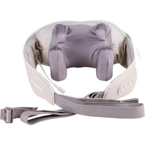 imageBrookstone  Cordless Trapezius Shiatsu Massager Deep Kneading Massage for Neck ampamp Shoulders Heat Function Portable ampamp Ergonomic Design