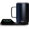 imageBrookstone Travel Mug Warmer ampamp Wireless Phone Charging Station 11 oz DoubleWall Stainless Steel Digital Temp Display Builtin Battery for Continuous Warmth Up to 6 Hours Heat Black
