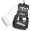 imageBrookstone Travel Toiletries Bag with Hanging Hook  Large Multi Functional Carrying Toiletry Pouch for Vacations Airplanes Trains Buses and Cars Dark GreyDark Grey