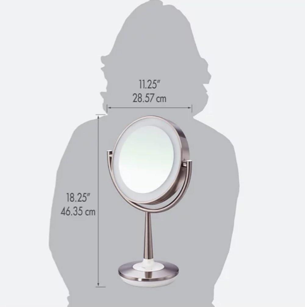 imageBrookstone Cordless Illuminated Makeup Mirror Silver