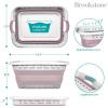 imageBROOKSTONE 11 GALLONS  OUR LARGEST BASKET 24quot Collapsible Laundry Basket Comfort NonSlip Grip Handles Minimalist Space Saving Design Portable PopUp Hamper BPA FREE Mint Retail PackagingBlush