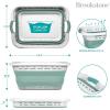 imageBROOKSTONE 11 GALLONS  OUR LARGEST BASKET 24quot Collapsible Laundry Basket Comfort NonSlip Grip Handles Minimalist Space Saving Design Portable PopUp Hamper BPA FREE Mint Retail PackagingMint