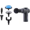 imageBrookstone  Percussion Massager Cordless Handheld Deep Tissue Muscle Relief Portable Rechargeable Multiple Speeds Grey