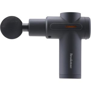 imageBrookstone  Percussion Massager Cordless Handheld Deep Tissue Muscle Relief Portable Rechargeable Multiple Speeds Grey