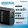 imageBrookstone Dual Port Fast Charging Adapter with 1 USB Type C ampamp 1 USB A 20W Rapid Wall Charger for iPhone Tablet AirPods Android Mobiles Smart Watches  Double Charger Block