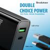 imageBrookstone Dual Port Fast Charging Adapter with 1 USB Type C ampamp 1 USB A 20W Rapid Wall Charger for iPhone Tablet AirPods Android Mobiles Smart Watches  Double Charger Block