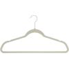 imageBrookstone BKH1126 NonSlip 360 Swivel Hook Lightweight ampamp Slim Strong ampamp Durable Space Saving Design Heavy Duty Wont Stain Fabric 25 Pack Velvet HangersIvory 25 Count