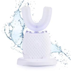 image:imageBrookstone  Ultrasonic Electric Whitening Toothbrush Advanced Sonic Technology 5 Brushing Modes Effective Stain Removal ampamp Teeth Whitening