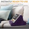 image:imageBrookstone Tablet Lap Cushion  Tablet and Phone Holder for Bed Flights and Travel Six Angled Memory Foam Lap Desk for Reading and Hands Free Viewing Compatible iPad and Kindle Accessories GreyPurple