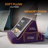 image:imageBrookstone Tablet Lap Cushion  Tablet and Phone Holder for Bed Flights and Travel Six Angled Memory Foam Lap Desk for Reading and Hands Free Viewing Compatible iPad and Kindle Accessories GreyPurple