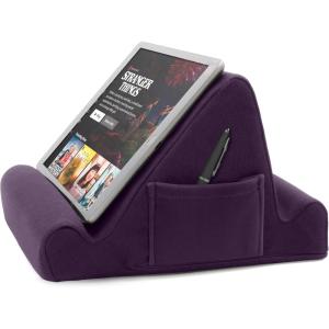 image:imageBrookstone Tablet Lap Cushion  Tablet and Phone Holder for Bed Flights and Travel Six Angled Memory Foam Lap Desk for Reading and Hands Free Viewing Compatible iPad and Kindle Accessories GreyPurple