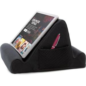 image:imageBrookstone Tablet Lap Cushion  Tablet and Phone Holder for Bed Flights and Travel Six Angled Memory Foam Lap Desk for Reading and Hands Free Viewing Compatible iPad and Kindle Accessories GreyBlack