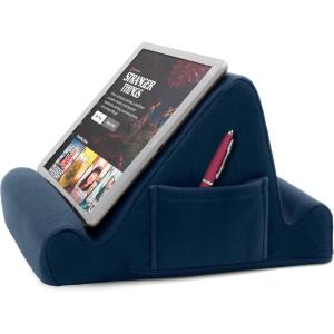image:imageBrookstone Tablet Lap Cushion  Tablet and Phone Holder for Bed Flights and Travel Six Angled Memory Foam Lap Desk for Reading and Hands Free Viewing Compatible iPad and Kindle Accessories GreyRoyal Blue