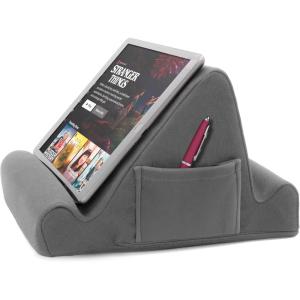 image:imageBrookstone Tablet Lap Cushion  Tablet and Phone Holder for Bed Flights and Travel Six Angled Memory Foam Lap Desk for Reading and Hands Free Viewing Compatible iPad and Kindle Accessories GreyGray