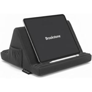 image:imageBrookstone Tablet Lap Cushion  Tablet and Phone Holder for Bed Flights and Travel Six Angled Memory Foam Lap Desk for Reading and Hands Free Viewing Compatible iPad and Kindle Accessories GreyCharcoal Grey  Six Angle