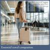 image:imageBrookstone Luggage Tags for Suitcases  2 Pack Silicone Travel Accessories Suitcase Tags with Name Card amp Steel Loop Fastener Size One Size Lilac IceBlack