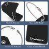 image:imageBrookstone Luggage Tags for Suitcases  2 Pack Silicone Travel Accessories Suitcase Tags with Name Card amp Steel Loop Fastener Size One Size Lilac IceBlack