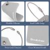 image:imageBrookstone Luggage Tags for Suitcases  2 Pack Silicone Travel Accessories Suitcase Tags with Name Card amp Steel Loop Fastener Size One Size Lilac IceGrey