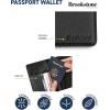 image:imageBrookstone Travel Passport Wallet  RFIDBlocking Passport Cover Vaccine Card Organizer  Credit Card Wallet for Men and Women Lilac IceBlack