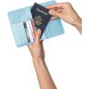 image:imageBrookstone Travel Passport Wallet  RFIDBlocking Passport Cover Vaccine Card Organizer  Credit Card Wallet for Men and Women Lilac IceGlacier Blue