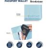 image:imageBrookstone Travel Passport Wallet  RFIDBlocking Passport Cover Vaccine Card Organizer  Credit Card Wallet for Men and Women Lilac IceGlacier Blue