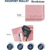 image:imageBrookstone Travel Passport Wallet  RFIDBlocking Passport Cover Vaccine Card Organizer  Credit Card Wallet for Men and Women Lilac IceLilac Ice