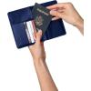 image:imageBrookstone Travel Passport Wallet  RFIDBlocking Passport Cover Vaccine Card Organizer  Credit Card Wallet for Men and Women Lilac IceNavy