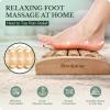 image:imageBrookstone Foot Massager Roller Plantar Fasciitis Pain Relief  Wooden Under Desk Feet Massage  Dual Manual Heel Massagers  Wood Rolling Acupressure Tool with Reflexology Guide  Gift for Men Women