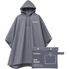 image:imageBrookstone Rain Poncho  Lightweight Reusable Waterproof Hooded Travel Rain Gear Poncho for Men and WomenGrey