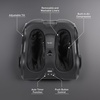 image:imageBrookstone  Shiatsu Foot Massager with Heat Compression and Deep Kneading  3 Intensity Levels Soothing Heat Deep Kneading Adjustable Settings Sole Home or Office Use Compact StorageBlack