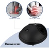 image:imageBrookstone  Shiatsu Foot Massager with Heat Compression and Deep Kneading  3 Intensity Levels Soothing Heat Deep Kneading Adjustable Settings Sole Home or Office Use Compact StorageBlack